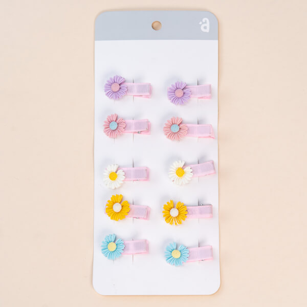 Set kẹp tóc cho bé 10 món Animo A2107_MN030 (Nhiều màu)