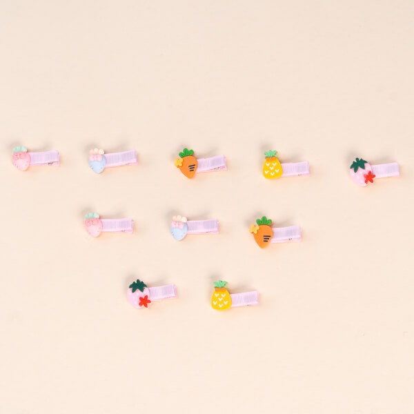 Set kẹp tóc cho bé 10 món Animo A2107_MN029 (Nhiều màu)