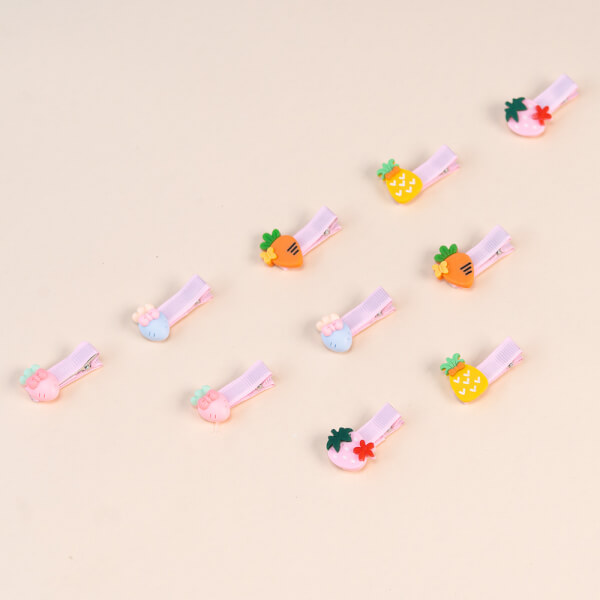 Set kẹp tóc cho bé 10 món Animo A2107_MN029 (Nhiều màu)