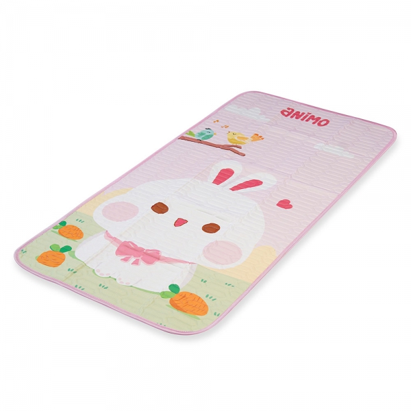 Chiếu điều hòa cao cấp cho bé Animo thỏ hồng (60x120cm)