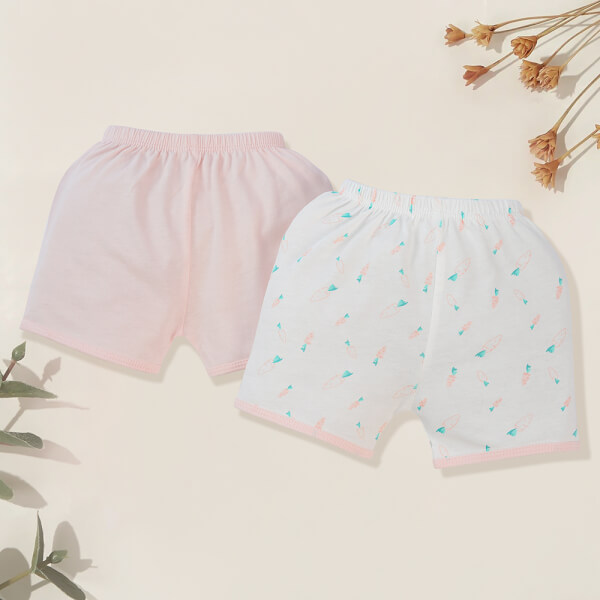 Cặp Quần sơ sinh ngắn Animo KV422083 (NB - 12M,Hồng)