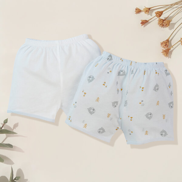 Cặp Quần sơ sinh ngắn Animo KV422086 (NB - 12M,Xám)