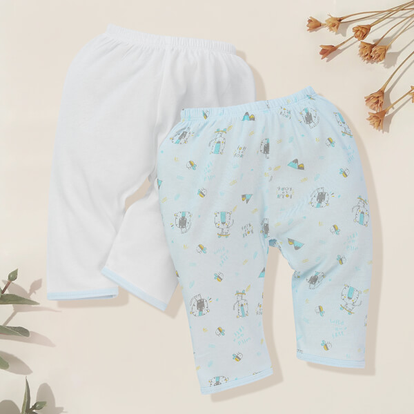Cặp Quần sơ sinh dài Animo KV422094 (NB - 12M,Xanh biển)