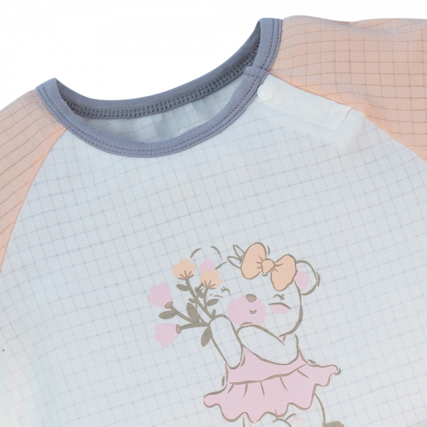 Bộ sơ sinh tính năng ngắn Chống muỗi Animo VĐ722012 (0-24M,Cam)