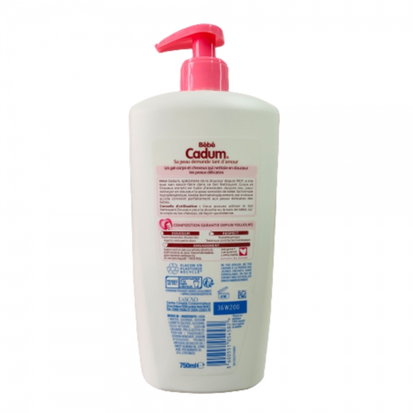 Combo 2 Tắm gội hạnh nhân cho sơ sinh và trẻ nhỏ Cadum 750ml