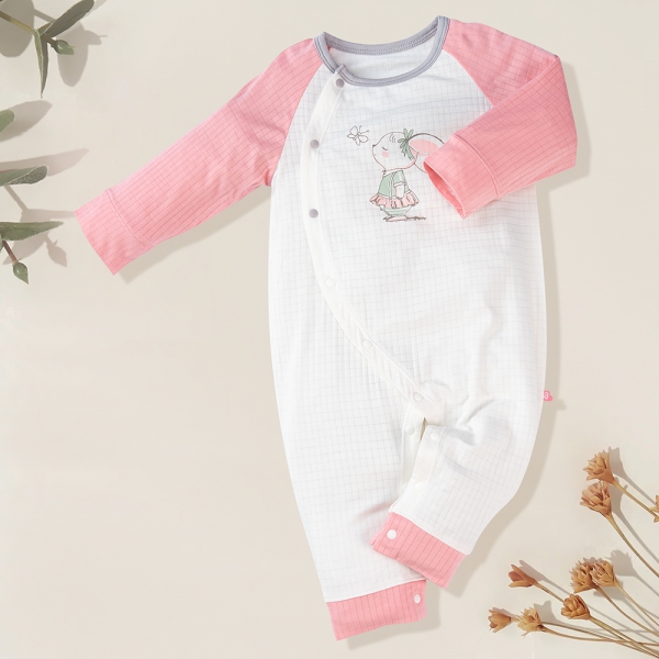 Body tính năng dài Chống muỗi Animo VĐ722028 (0-12M,Hồng)