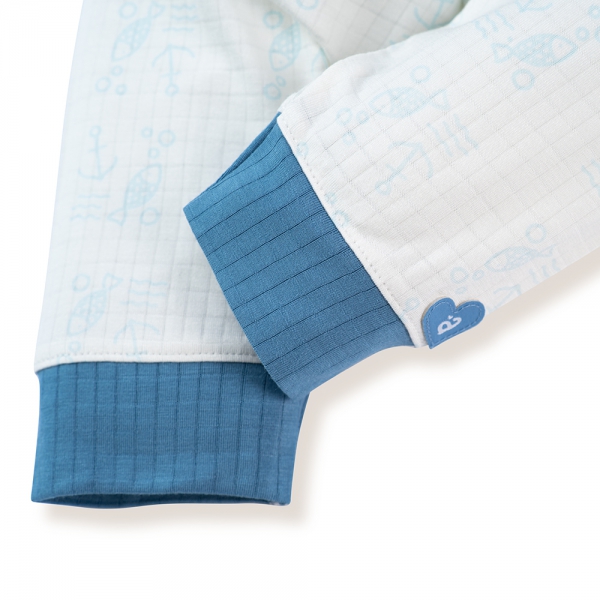 Bộ sơ sinh tính năng dài Chống muỗi Animo VĐ722023 (0-24M,Xanh)