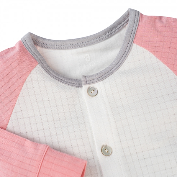 Bộ sơ sinh tính năng dài Chống muỗi Animo VĐ722025 (0-24M,Hồng)