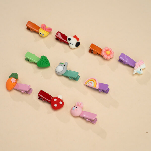 Set kẹp tóc cho bé 10 món Animo A2207_MN044 (Nhiều màu)