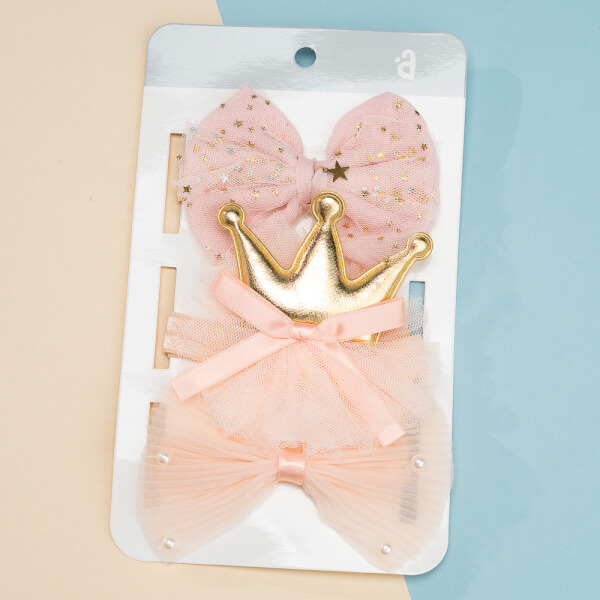 Set băng đô cho bé 3 món Animo A2203_JK019 (Hồng)