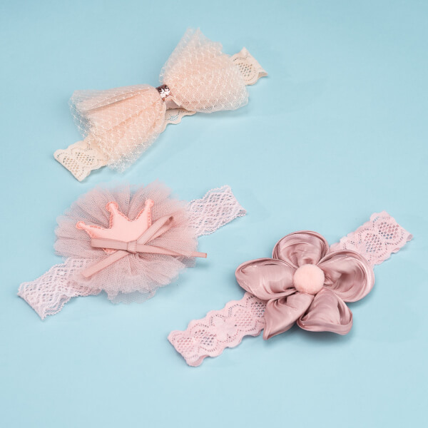 Set băng đô cho bé 3 món Animo A2203_JK018 (Hồng)