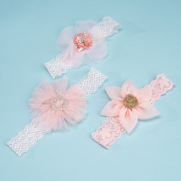 Set băng đô cho bé 3 món Animo A2203_JK016 (Hồng)