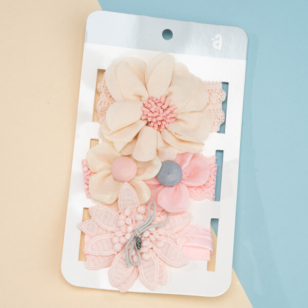 Set băng đô cho bé 3 món Animo A2203_JK015 (Hồng)