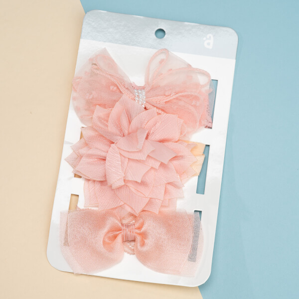 Set băng đô cho bé 3 món Animo A2203_JK014 (Hồng)