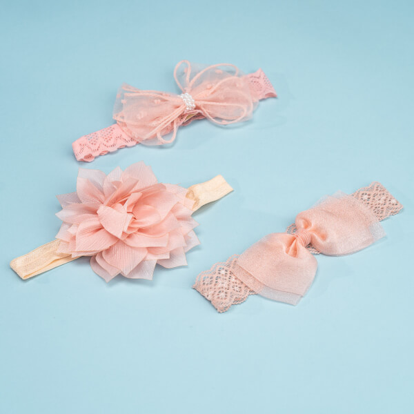 Set băng đô cho bé 3 món Animo A2203_JK014 (Hồng)