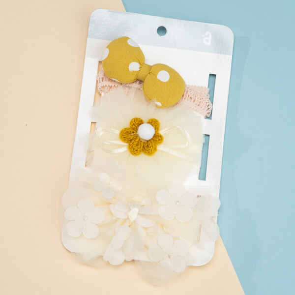 Set băng đô cho bé 3 món Animo A2203_JK013 (Vàng nhạt)