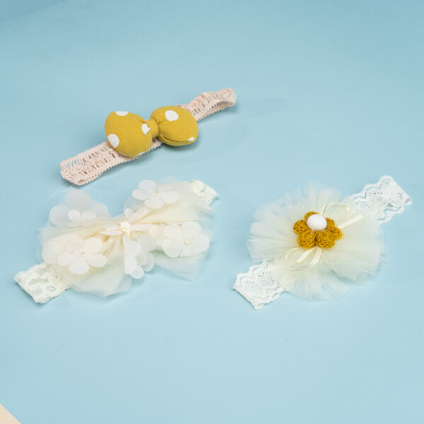 Set băng đô cho bé 3 món Animo A2203_JK013 (Vàng nhạt)