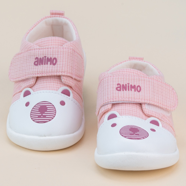 Giày tập đi cao cấp Animo A2204_MN015 (16-17-18-19, Hồng)