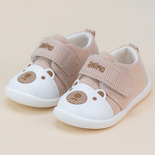 Giày tập đi cao cấp Animo A2204_MN015 (16 - 17 - 18 - 19, Kem)