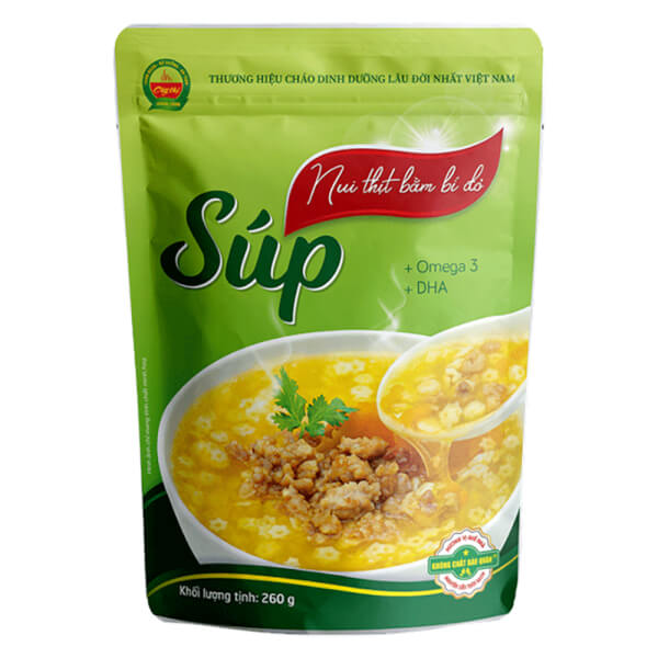 Súp nui thịt bằm bí đỏ Cây Thị 260g