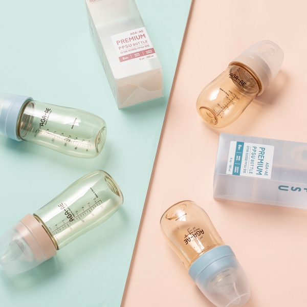 Combo 2 Bình sữa PPSU AGA-AE 180ml (Beige)