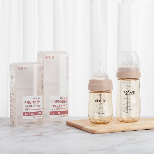 Combo 2 Bình sữa PPSU AGA-AE 180ml (Beige)