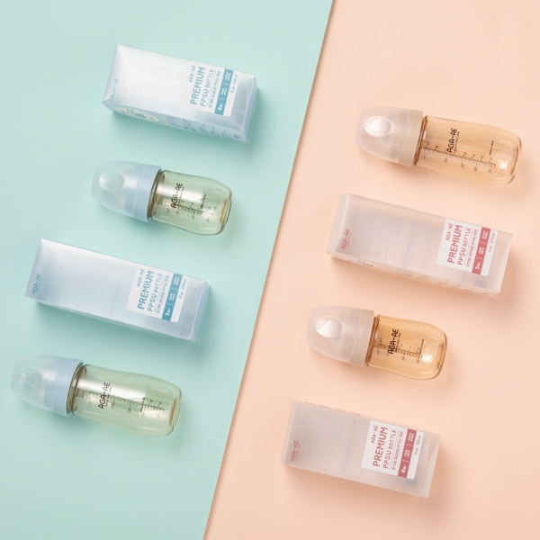 Combo 2 bình sữa PPSU AGA-AE 270ml (xanh)