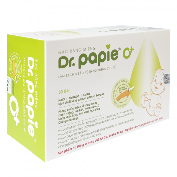Combo 2 Gạc răng miệng Dr Papie 30 miếng/ hộp