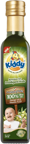 Dầu Ô-liu dinh dưỡng cho trẻ em nhãn hiệu Kiddy 250 ml