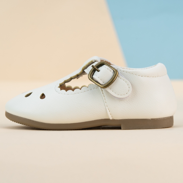 Giày bé gái búp bê Animo A2205_MN001 (21-23-25,Trắng)