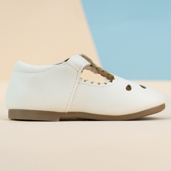 Giày bé gái búp bê Animo A2205_MN001 (21-23-25,Trắng)