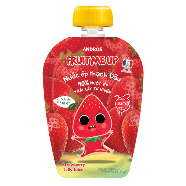 Combo 2 Fruit Me Up Nước ép thạch dâu túi 90g