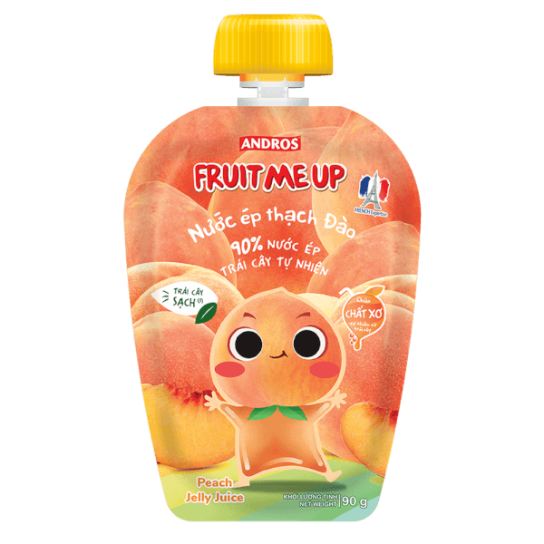 Fruit Me Up Nước ép thạch đào túi 90g