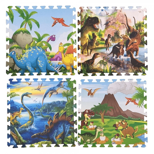 Thảm xốp cao cấp hình khủng long (60x60cm, 4 miếng)