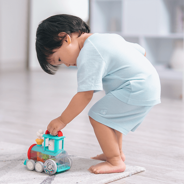 Bộ sơ sinh tính năng ngắn, vải lưới Animo I0322014 (12-24M,Xanh)