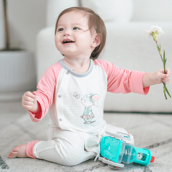 Body tính năng dài Chống muỗi Animo VĐ722028 (0-12M,Hồng)