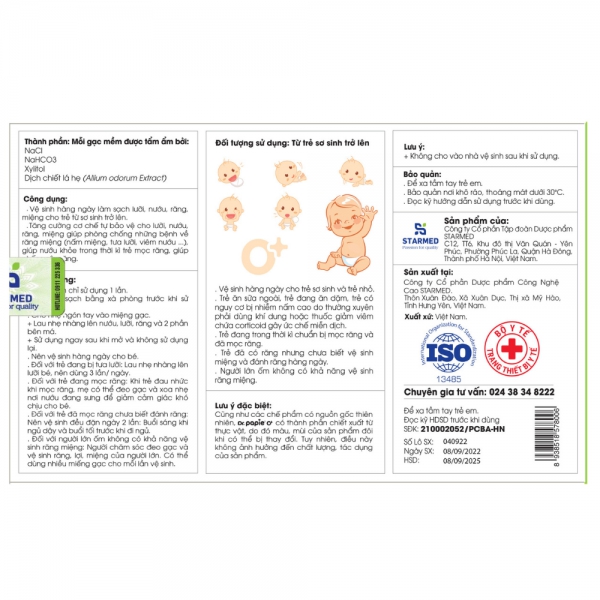 Combo 2 Gạc răng miệng Dr Papie 30 miếng/ hộp