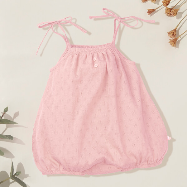 Bodysuit bé gái tam giác Animo TX522018 (0-12M,Hồng)