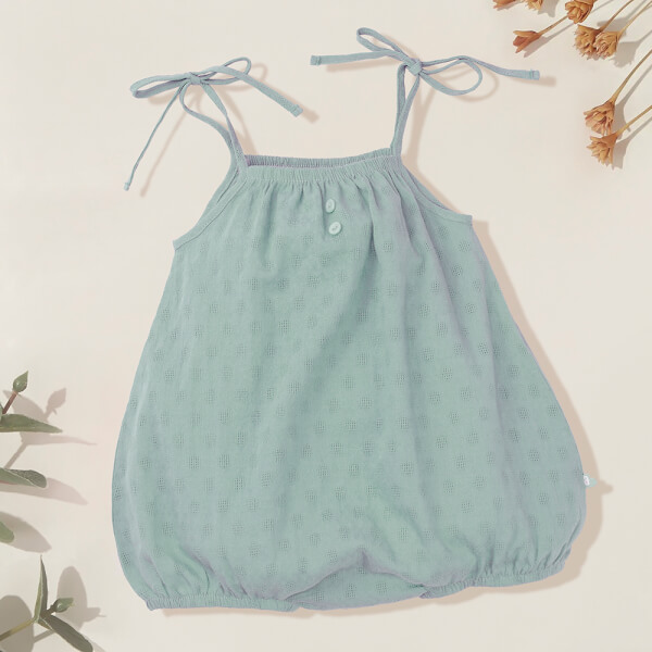 Bodysuit bé gái tam giác Animo TX522017 (0-12M,Xanh)