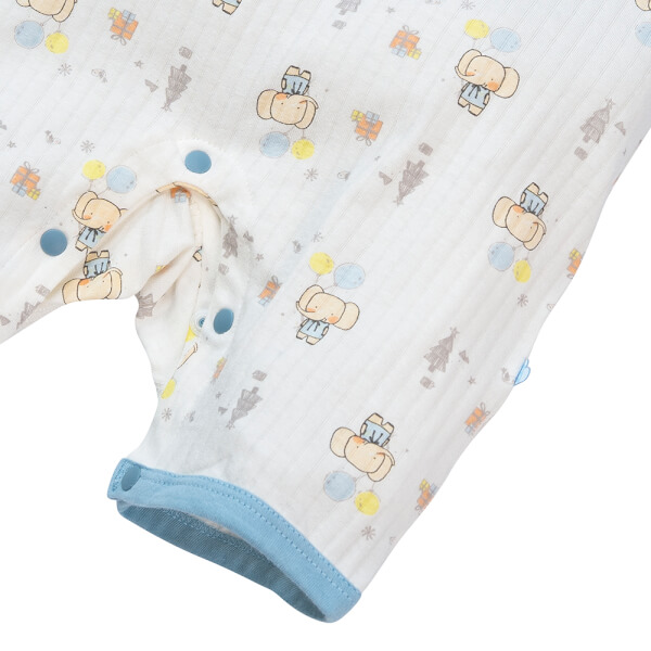 Set 2 bodysuit đùi Ht voi Animo M522005-20 (0-12M,Xanh biển)