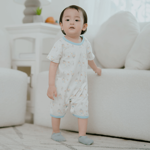 Set 2 bodysuit đùi Ht voi Animo M522005-20 (0-12M,Xanh biển)