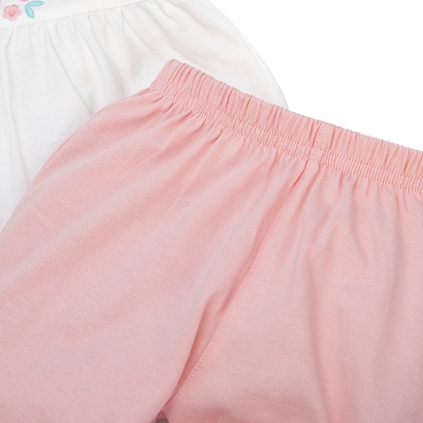 Bộ bé gái dài BST Mèo ngủ mơ Animo ST722037 (6M-6Y,Trắng)