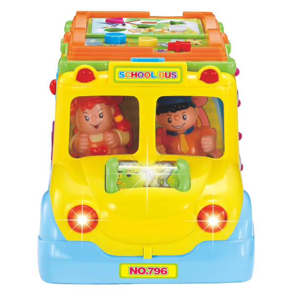 Xe buýt đa năng chuyển cảnh có nhạc đèn, âm thanh động vật và trò chơi 796 (HL)