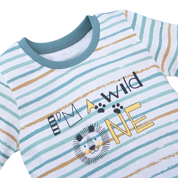 Bộ bé trai dài, BST Sư tử gầm gừ Animo HN722039 (6M-3Y,Sọc nhiều màu)