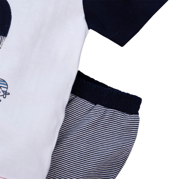 Bộ bé trai ngắn, bst Biển sâu dậy sóng Animo HN822068 (6M-6Y, Xanh đậm)