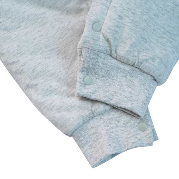 Bodysuit đông vải dày Voi con Animo MN922025 (0-12M,Xám)