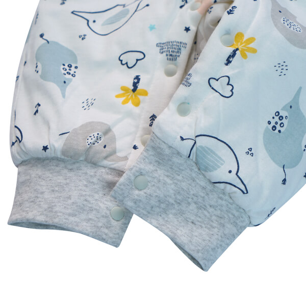 Bodysuit đông vải dày Voi con Animo MN922024 (0-12M,Nhiều màu)