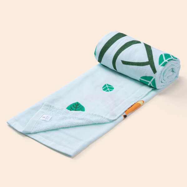 Khăn tắm trẻ em Cotton Animo BM9T (60x120cm,Xanh)