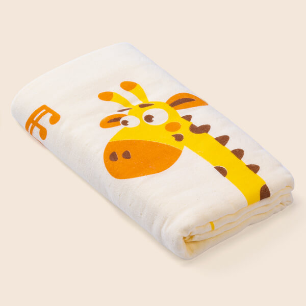 Combo 2 Khăn tắm trẻ em Cotton Animo BM9T (60x120cm,Vàng)