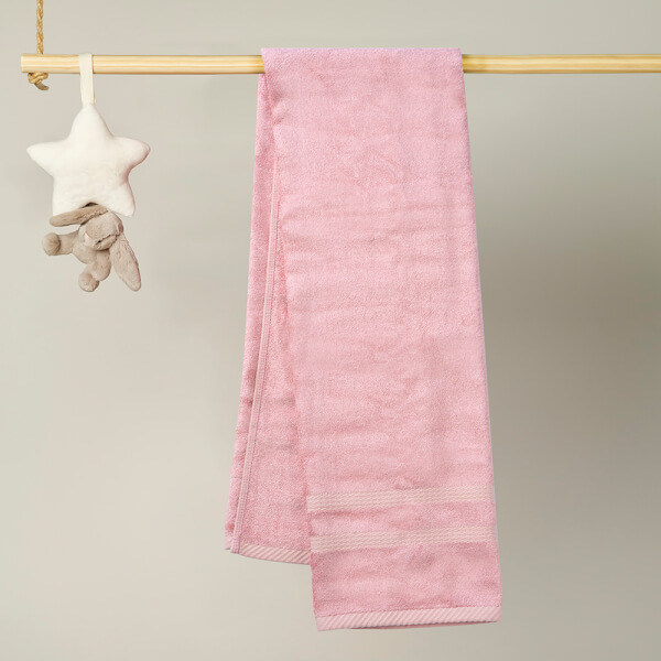 Khăn tắm sợi tre Animo BM1W (60x120cm,Hồng)